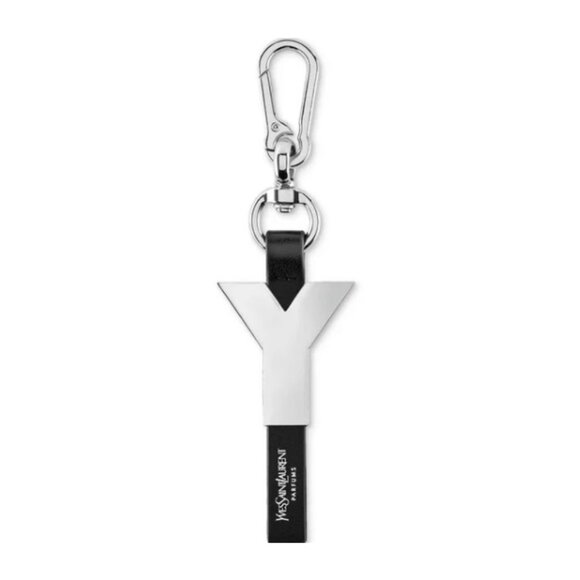 Yves Saint Laurent Other - Yves Saint Laurent Beaute Keychain, Y Logo, Black & Silver, Luxury Bag Charm-NEW